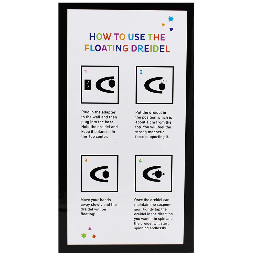 The Dreidel Company Hanukkah Floating Dreidels, Chanukkah Decorations