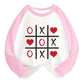 Boys Valentines Day Shirt Toddler Girls 3T Xo Xo Heart Long Sleeve Raglan Little Kids Shirts For Valentines Pink Tops