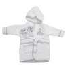 Spasilk Hooded Terry Bathrobe With Booties, Baby Shower Set, One Size, Grey Lion