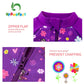 Upandfast Baby Swimsuits Upf 50+ Sun Protection Long Sleeve One Piece Zip Swimwear(Purple, 6-9 Months)