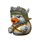 TUBBZ First Edition: Teenage Mutant Ninja Turtles - Rocksteady Cosplaying Rubber Duck Vinyl Figure