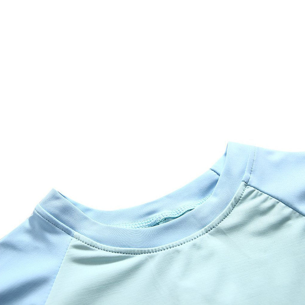 Baby Toddler Boys Two Pieces Swimsuit Set Swimwear Dinosaur Bathing Suit Rash Guards With Hat Upf 50+ (Navy, 9-18 Months(Height: