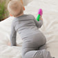 Vaenait Baby Toddler Boys Girls Solid Footie Pajama Cozy Modal Grey 18M