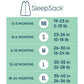 HALO SleepSack, 100% Cotton Wearable Blanket, Swaddle Transition Sleeping Bag, TOG 0.5, Baby Blue, Medium