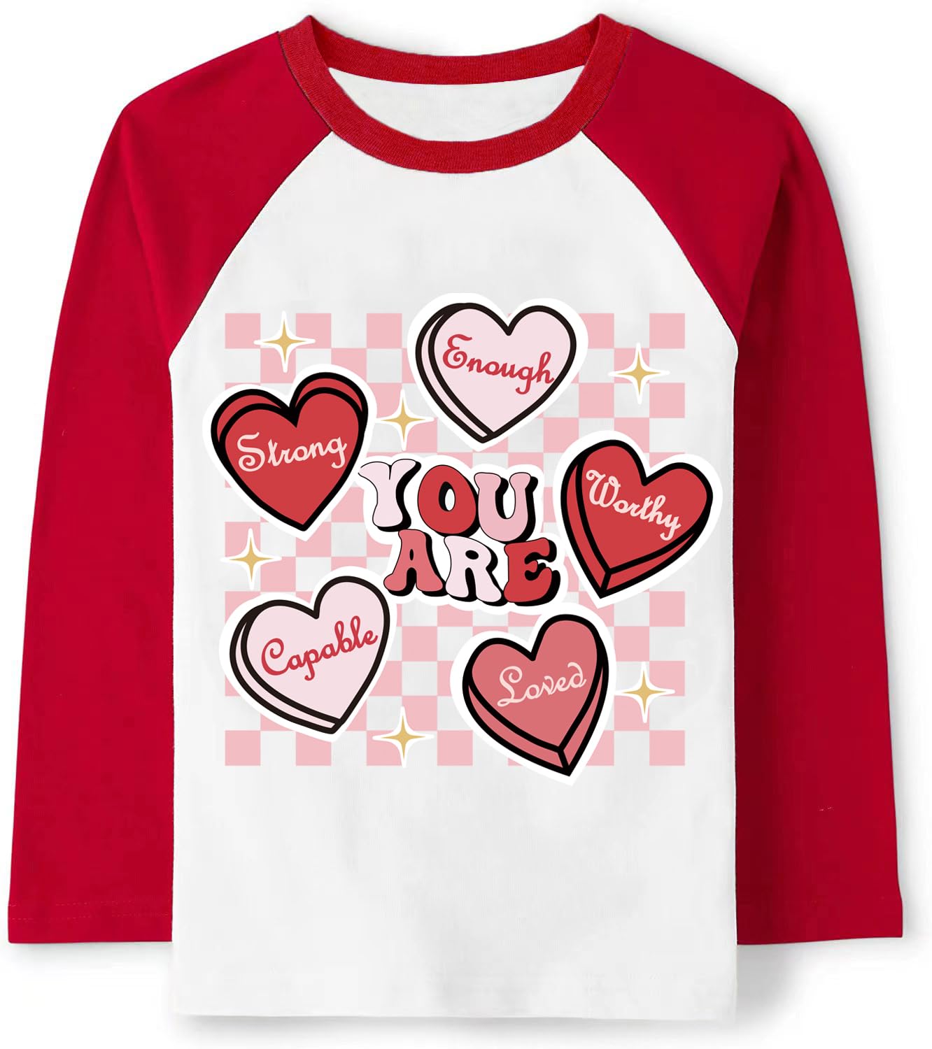 Valentine'S Day Shirt For Girls Heart Candy Design Tops Cutie Loved Sweetheart T-Shirt Toddle Baby Tees 2T