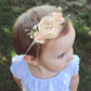 Cherrboll 3Pcs Baby Girl Flower Headbands, Super Soft & Stretchy Nylon Floral Bunny Ear Hairbands Easter Gift For Newborn Toddle