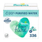 Pampers Aqua Pure Sensitive Baby Wipes, 99% Water, Hypoallergenic, Unscented, 6 Flip-Top Packs (336 Wipes Total) [Packaging May