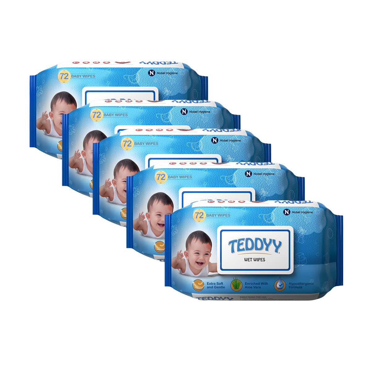 Teddyy Soft Cleansing Baby Wet Wipes With Lid | 360 Wipes | Special Germ Protection | Anti  Rash | Enriched With Aloe Vera And 