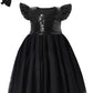 Cilucu Baby Girl Sequin Ruffle Dress Tutu Flower Girls Dress For Wedding Bridesmaid Princess Dress Sparkle Kids Birthday Party G