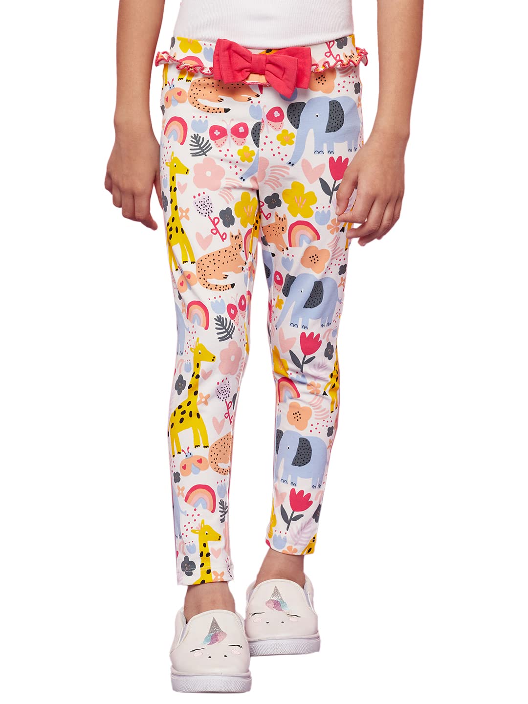 SPUNKIES Organic Fiona Legging  Fun and Funky Orange Leggings for Girls