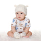 Fynnsure Baby Hat Glove Set Soft Newborn Mittens Baby Girl Boys Knitted Toddler Cap Infant Winter Beanie Mitten Sets Pink S