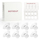 Gotocut 8Pcs Flange Sizing Kit, 15/17/19/21Mm Breast Pump Flange Inserts For Spectra,Elvie,Medela,Paruu,Eufy,Momcozy S9Pro/S12Pr