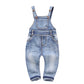 Kidscool Space Baby & Little Boys/Girls Plaid Lining Denim Overalls Jeans,Light Blue, 12-18 Months