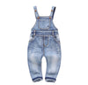 Kidscool Space Baby & Little Boys/Girls Plaid Lining Denim Overalls Jeans,Light Blue, 6-12 Months
