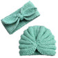 Syga Pack Of 2 Baby Cap & Headband Woolen Soft Stretchable Hat And Ears Warm Headband For Newborn Baby Winter Cap 03 Years  Cy