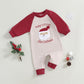 Fybitbo Infant Baby Boy Girl Clothing Santa Long Sleeve Jumpsuit Romper My First Christmas Outfit Newborn Clothes (Baby'S First