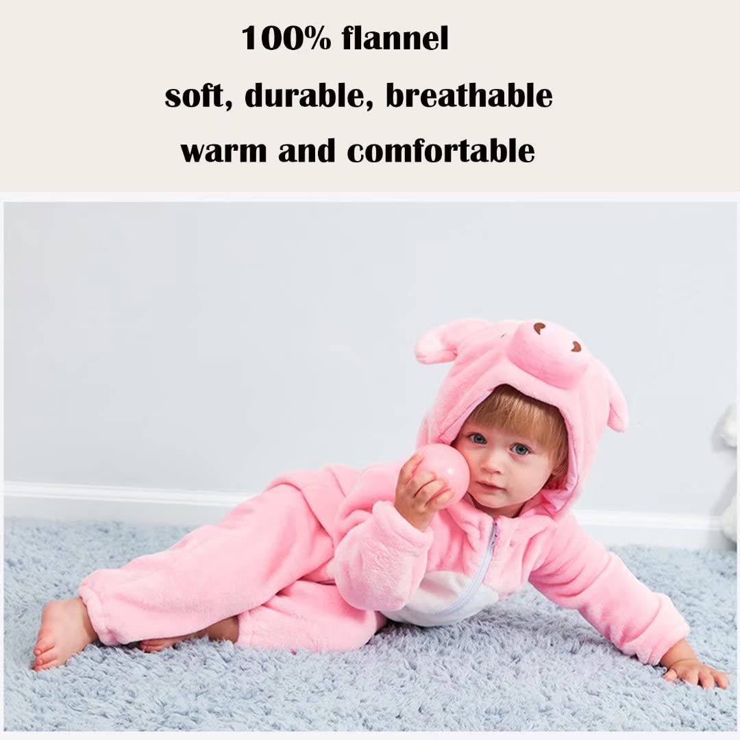 Qiaoniuniu Halloween Baby Pig Costumes Toddler Outfit Infants Cosplay Romper 12-18 Months