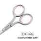 Baby Nail Scissors With Rounded Probe Tip Curved - Stainless Steel 4.5' Good For Dogs And Cats Whiskers