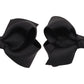 Zoonai 3 Inch Baby Girl Hair Bows Boutique Hair Clip Teens Toddlers Hairpin Headwear - Set Of 2 (Black)