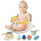 TOSGN Baby Bath Seat for Babies 6 Months & up, Sure & Secure Suction Cups, Non-Slip Baby Bath Seat, Detachable, Safe & Comfortab