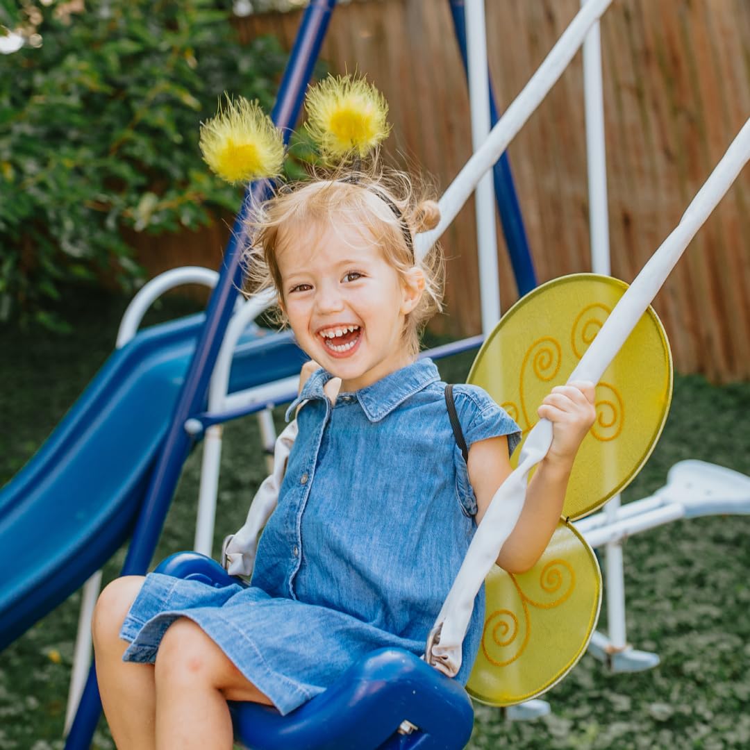 Great Pretenders Bumble Bee Wings With Headband, Yelow/Black (One Size) Dress-Up Play
