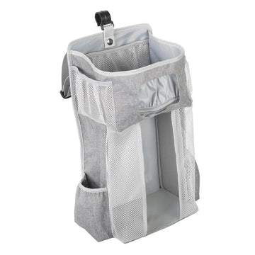 Club BollywoodBaby Crib Bed Hanging Bag Rack Bedside Diaper Organizer Bag PP Support Plate Gray|Baby | Nursery Bedding |1pc Baby
