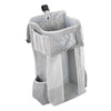 ZOOMELLA Baby Crib Bed Hanging Bag Rack Bedside Diaper Organizer Bag PP Support Plate Gray