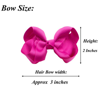 C  Llot 40 Pieces 3 Inch Hair Bows For Girls Clips Grosgrain Ribbon Boutique Hair Bow Alligator Clips For Girls Teens Toddlers K
