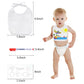 Goldge Dazzle At Baby Showers With A 44-Piece Diy Bib Decorating Kit. 24 Bibs, 6 Stencils, 14 Markers (24 Bibs)
