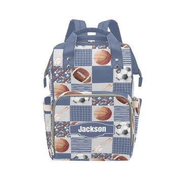 Noverbibi Custom Diaper Bag for baby Customized Sports Theme Baby Bag Personalized Nursing Bags with Name Custom Name Mommy Dayp