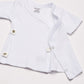 Gerber Baby Girls 3-Pack Short-Sleeve Side-Snap Shirt Infant And Toddler Hoodies, White, Newborn Us