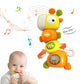 ovca Baby Music Rattle Toy for 3-4-6-12 Months - Teething Toy with Music and Light, Montessori Learning Toy for Grasping Skills,