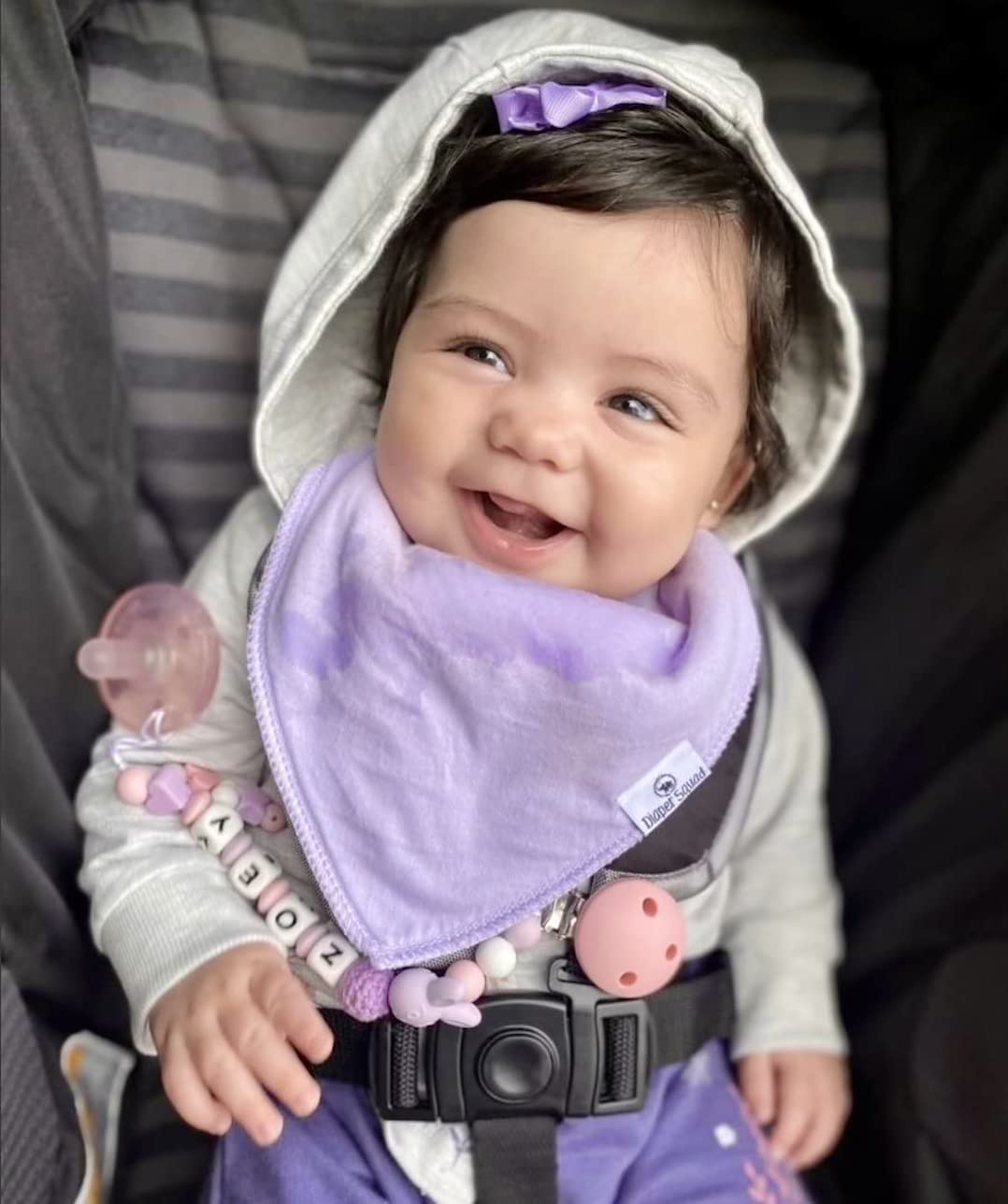 Diapersquad'S 10-Pack Baby Bibs For Drooling And Teething - Bandana Bibs For Girls, Boy, Soft Cotton Baby Drool Bibs (Pastel)