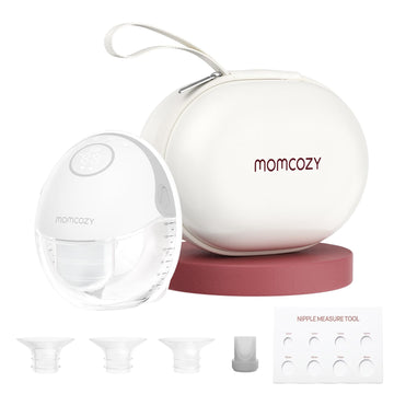 Momcozy Breast Pump Hands Free Mobile Style | M6, Wearable Breastfeeding Pump Ideal Rhythm For More Milk, Doublefit Flange More