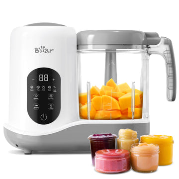 Bear 2024 Baby Food Maker | One Step Baby Food Processor Steamer Puree Blender | Auto Cooking & Grinding | Baby Food Puree Maker