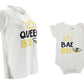 Unique Baby Queen Bee Mothers Day Mommy And Me Matching Shirt (3Xl, Off White)