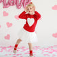 Valentine'S Day Unisex Toddler Warm Pullover Knitted Heart Sweater Cute Crew Neck Outfit Red 18 Months