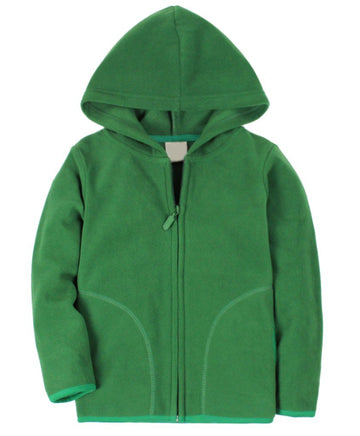 Dalary Baby Boys&Girls Polar Fleece Zipper Christmas Hoody Jacket Outerwear (5T,Green)