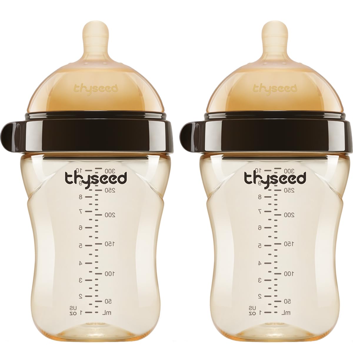 Thyseed Bottles For Breastfed Baby Who Refuses Bottle Toddler Breastlike Breastfeeding Ppsu Bottle That Looks Like A Breast 10Oz