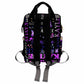 Artsadd Custom Name Diaper Bag Mommy Nappy Bags, Personalized Gradient Purple Love Handbags Large Capacity Multi-Function Nursin