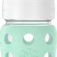 Lifefactory 8-Ounce Wide Neck Glass Baby Bottle With Protective Silicone Sleeve And Sippy Spout, Mint (Lg2251Wmi4)