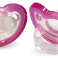 RaZbaby JollyPop Baby Pacifier Plus, 3m+, Pink, Double Pack (Pack of 2)