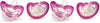 RaZbaby JollyPop Baby Pacifier Plus, 3m+, Pink, Double Pack (Pack of 2)