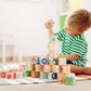 Gemileo Wooden ABC Toy Building Blocks for Toddlers 1-3 36 PCS Wood Alphabet Number Blocks for Stacking Learning Preschool Educa