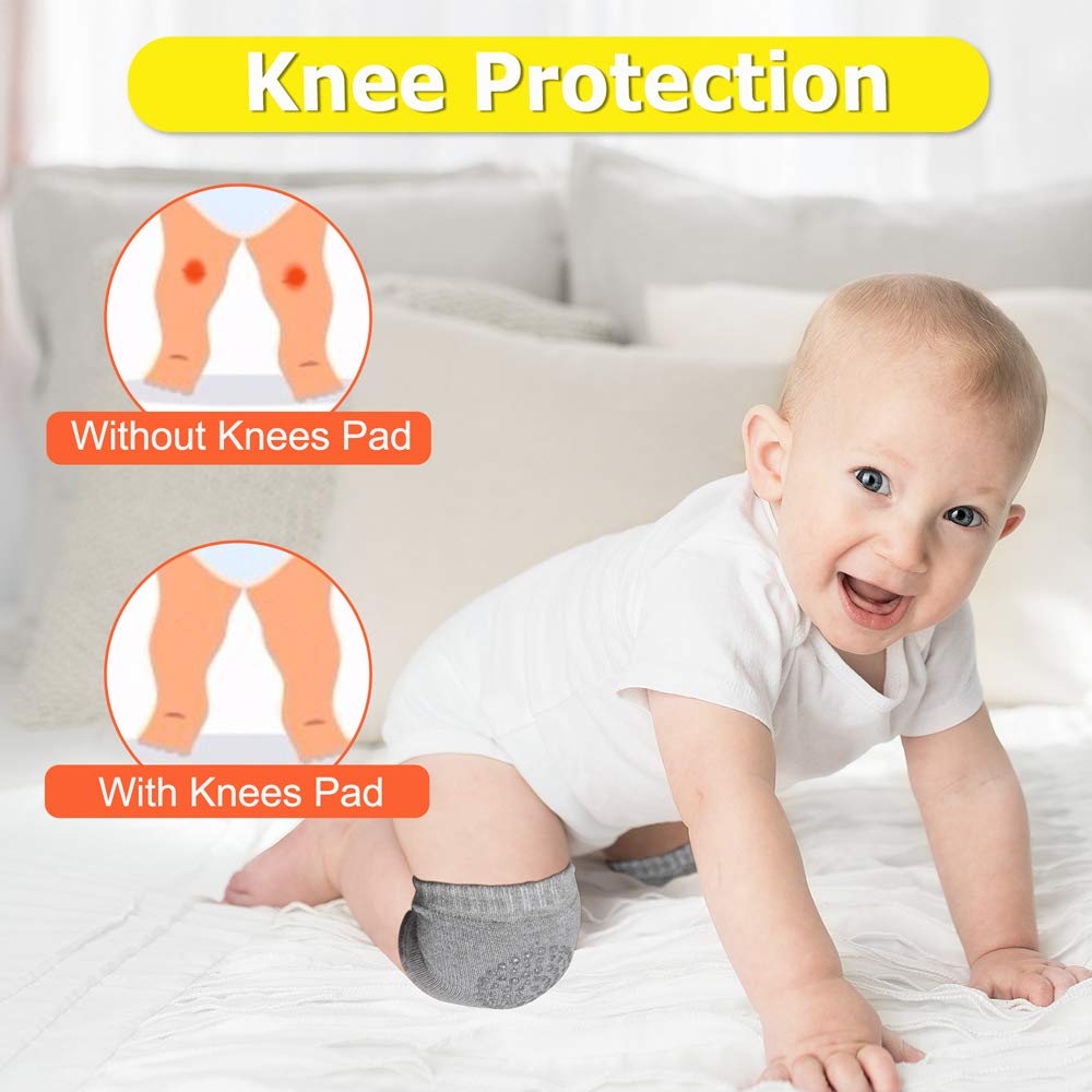 Baby Head Protector & Baby Knee Pads For Crawling, Toddlers Head Safety Pad Adjustable Backpack, Baby Back Protection For Walkin