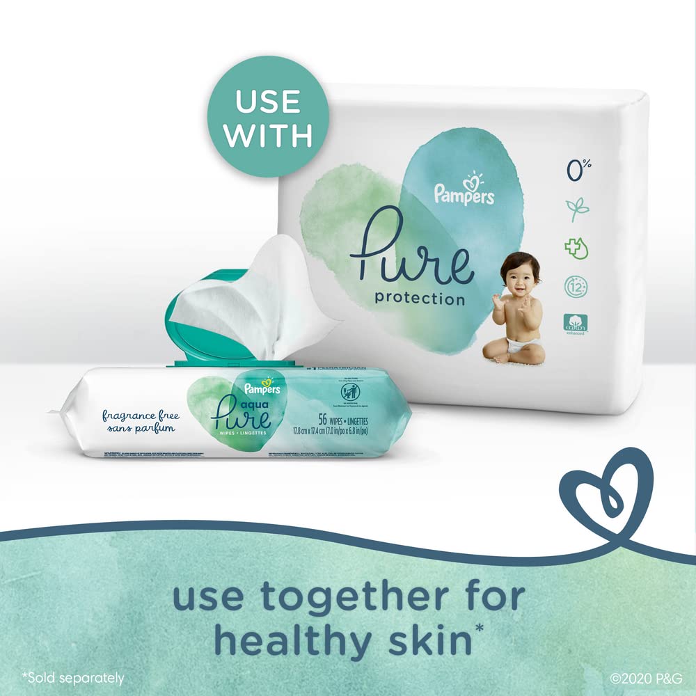 Pampers Aqua Pure Baby Wipes 560 Ct Old