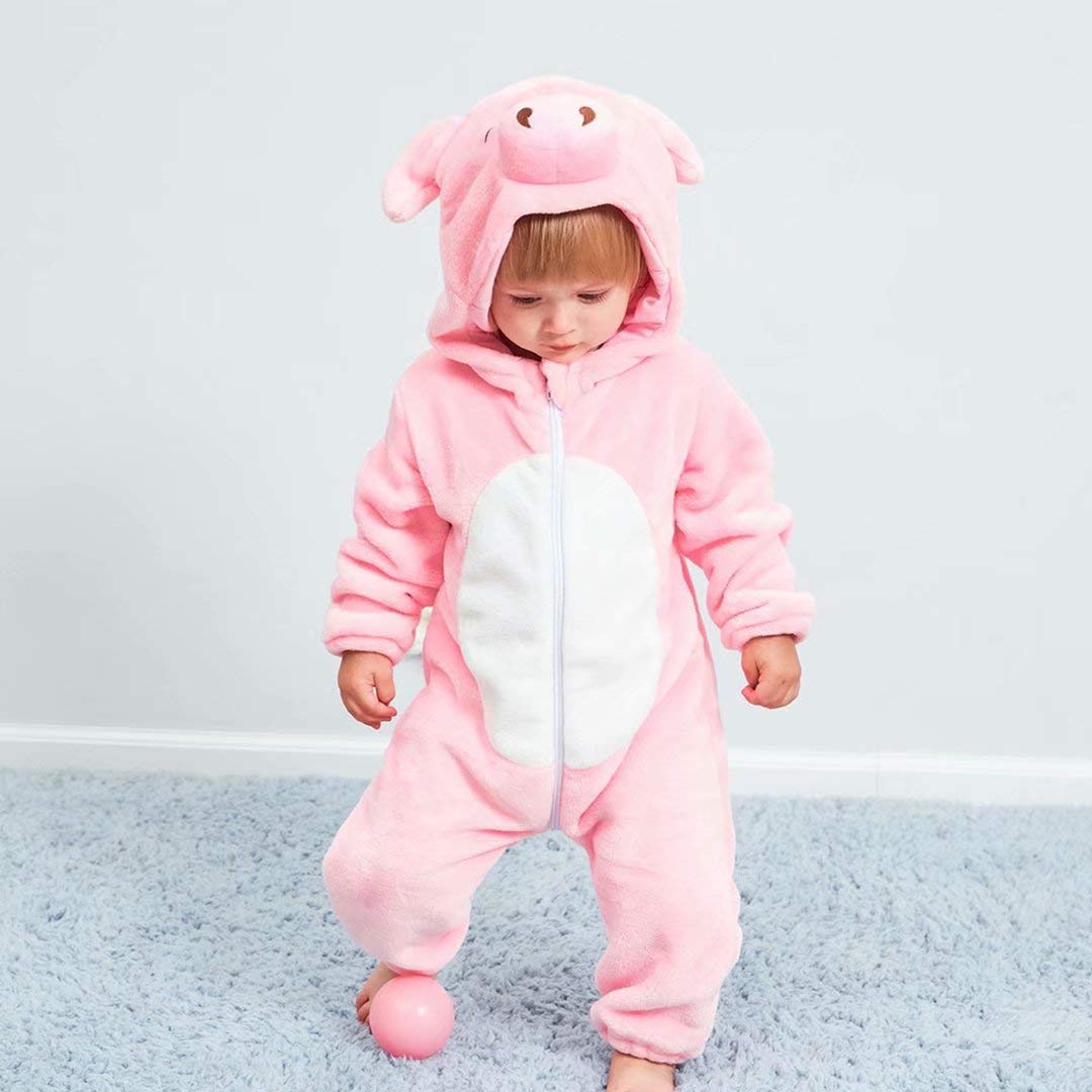 Baby Pig Costumes Unisex Toddler Outfit Halloween Dress Up Romper 2-6 Months