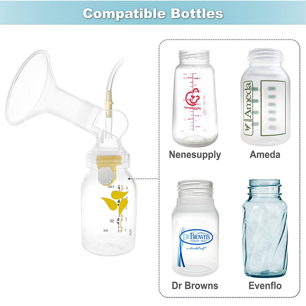 Nenesupply Pump Parts with 19mm Flanges Compatible with Medela Pump in Style Parts Accessories Breast Pump Not Original Medela P