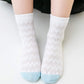 Behele Unisex Baby Socks Girl Boy Summer Toddler Infant Ankle Pointelle Eyelet Soft Cotton Thin Mesh Socks 5 Pairs 0-12T (S(1-3T