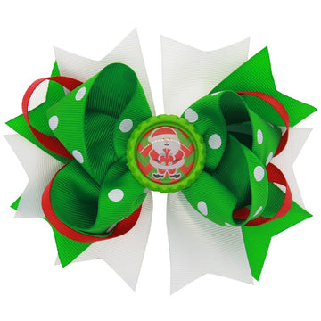 Himine 9Pcs Halloween Christmas Cartoon Bowknot Hairpin Accessories For Girls (Christmas-Set2)
